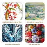 Artecho 32 PCS Paint Brushes for Acrylic Painting, Acrylic Paint Brushes for Oil, Watercolor, Acrylic, Gouache and Canvas Painting