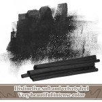 Gueevin 100 Pcs Willow Charcoal Sticks, Soft Black Drawing Charcoal for Sketching and Drawing Art Sketch Artists Supplies, 5.7 Inch in Length, 2-4, 4-5, 5-7 mm