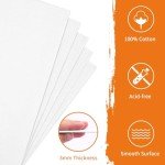 FIXWAL Canvas Boards for Painting 24pcs, with 8x10, 9x12, 11x14, 5x7 Canvases for Painting Art Paint Canvas Panels Gesso Primed Acid-Free Blank Canvas Boards Acrylics Oil Watercolor Paints