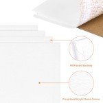 FIXWAL Canvas Boards for Painting 24pcs, with 8x10, 9x12, 11x14, 5x7 Canvases for Painting Art Paint Canvas Panels Gesso Primed Acid-Free Blank Canvas Boards Acrylics Oil Watercolor Paints