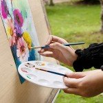 Akebrog Paint Pallet for Art Class, Craft DIY, Plastic Paint Palette with 10 Wells for Kids, 2 Pack