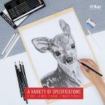 Galart Supplies Charcoal Drawing Set with Organizer Tray – 12 Pieces Soft, Medium, Hard and White Charcoal Pencils for Drawing, Shading and Sketching for Artists and Beginners