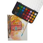 Bright Creations 100 Sheets Cold Press Watercolor Paper for Artists and Beginners - 8.5 x 11 in Pack, Paint Paper for Watercolor