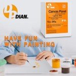 DPDIAN Canvas Boards for Painting 24 Pack, 8 inch x 10 in Pack, Artist Canvas Panels for Oil & Acrylic Painting