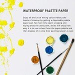 EBIVEN Palette Paper Paint Pad - 9"x12" Disposable Paint Palette Paper, 40 Sheets (48lb/68gsm) Paint Mixing Paper for Oil, Acrylic, Watercolor, Art Supplies for Beginners & Adults