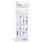 KINGART 225-3B Large Flat 3 Pc. Brush Set for Art, Craft & Hobby, 3/4", 1" & 2" Flat Wash Paintbrushes, Brown Nylon Hair, Short Handle, Use with Oil, Acrylic & Water-Based Paint