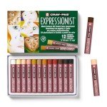 SAKURA Cray-Pas Expressionist Multi-Cultural Oil Pastel Set - Soft Oil Pastels for Artists - 12 Colors