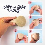 Sculpd Air Dry Clay - Premium Sculpting & Modeling Clay for Arts and Crafts - Self-Hardening Soft Clay for Adults, Teens, Kids Activities - Bulk Craft Supplies & Art Materials (2.2lbs Bulk Value Bag)