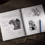 Castle Art Supplies Premium Sketch Books 9in x 12in | Double Sketch Pad Pack | 200 Sheets of Quality 90gsm Paper | for Adult Artists and Learners | Spiral Bound for Versatility