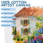 FIXSMITH Canvas Boards for Painting 4x6 Inch, Super Value 24 Pack Mini Canvases, White Blank Canvas Panels, 100% Cotton Primed, Painting Art Supplies