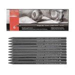 Pacific Arc Woodless Graphite Pencil 6 Pack Set, 12B, 10b, 8B, 6B, 4B, & 2B, for Sketching, Drawing, Coloring and Art