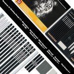 Charcoal Pencils for Drawing, Set of 22, Professional Drawing Sketch Pencils, Art Supplies for Sketching, Shading, Artist Charcoal Supplies for Beginners & Pro Artists.