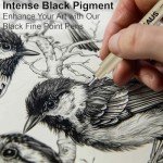 ARTEXAUS Micro Fineliner Drawing Art Pens, 12 Assorted Sizes, Waterproof Archival Ink, Art Supplies for Adults Sketching, Calligraphy, Technical Illustrators.