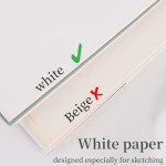 SuFly Sketch Book 9x12, Drawing Paper Pad,100 Sheets, Top Spiral Sketch Pad, 68lb/100gsm Sketchbook for Kids, Art Supplies for Adults, White.