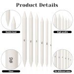 Blending Stump, 12 PCS Tortillions Blending Pencil Oil Pastel Blending Tools Shading Pencils Soft Paper Felts Sketch Blending Sticks for Artist Student Sketch Drawing Supplies (6 Sizes)