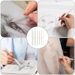 Blending Stump, 12 PCS Tortillions Blending Pencil Oil Pastel Blending Tools Shading Pencils Soft Paper Felts Sketch Blending Sticks for Artist Student Sketch Drawing Supplies (6 Sizes)