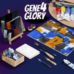 GENE4GLORY Canvases for Painting Super Value 8 x 10 inch-40 Pack, Artist Blank Canvas Boards- Oil & Acrylic Painting Canvas Panels