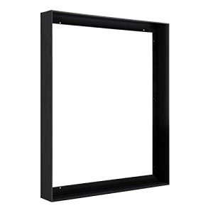 FOLKOR Floating Frame for 16x20 Canvas Painting, DIY Metal Canvas Frame with 1.5 Inch Deep for Oil Paintings Art Prints Artwork, Floater Frame for Landscape Portrait Living Room Wall Decor (Black)