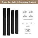 FOLKOR Floating Frame for 16x20 Canvas Painting, DIY Metal Canvas Frame with 1.5 Inch Deep for Oil Paintings Art Prints Artwork, Floater Frame for Landscape Portrait Living Room Wall Decor (Black)