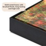 FOLKOR Floating Frame for 16x20 Canvas Painting, DIY Metal Canvas Frame with 1.5 Inch Deep for Oil Paintings Art Prints Artwork, Floater Frame for Landscape Portrait Living Room Wall Decor (Black)
