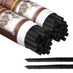 Gueevin 50 Pieces Willow Charcoal Sticks, Soft Black Drawing Charcoal for Sketching and Drawing Art Sketch Artists Supplies, 5.7 Inch in Length