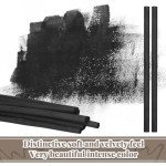 Gueevin 50 Pieces Willow Charcoal Sticks, Soft Black Drawing Charcoal for Sketching and Drawing Art Sketch Artists Supplies, 5.7 Inch in Length