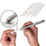 June Gold 15 Piece Art Eraser Set, 3 White Vinyl (Firm), 3 Pink Rubber (Medium), 3 Kneaded (Soft), 3 Retractable (Precision), & 3 Retractable Refills