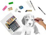 June Gold 15 Piece Art Eraser Set, 3 White Vinyl (Firm), 3 Pink Rubber (Medium), 3 Kneaded (Soft), 3 Retractable (Precision), & 3 Retractable Refills