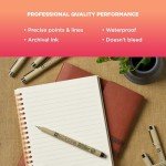 SAKURA Pigma Micron Fineliner Pens - Archival Black Ink Pens - Pens for Writing, Drawing, or Journaling - Black Colored Ink - 12 Point Size - 6 Pack