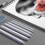 RGBMIX 6PCS Blending Stumps and Tortillon Sketch Drawing Tools, Paper Art Blenders for Student Artist Charcoal Sketch Drawing Tools Art Supplies