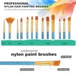 54 Pieces Watercolor Paint Set with Tabletop Easel Stand, Complete Starter Painting Art Supplies with Watercolor Paints, Canvases, Sketch Pads, Brushes and Palette for Adults Teens Kids Beginners