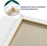 Stretched Canvases for Painting 24x36 Inch 4-Pack, 12.3 oz Triple Primed Acid-Free 100% Cotton Blank Canvas, Art Canvases for Oil Paint Acrylics Pouring & Wet Art Media, Pour Painting