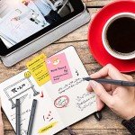 Taotree Journal Planner Pens, 24 Black Fine Point Pens, Ideal for Art, Crafts, Scrapbooks, School, Office, and More