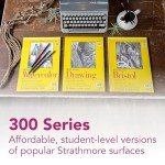 Strathmore 300 Series Sketch Pad, 5.5x8.5 inch, 100 Sheets, Side Wire - Artist Sketchbook for Drawing, Illustration, Art Class Students