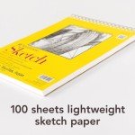 Strathmore 300 Series Sketch Pad, 5.5x8.5 inch, 100 Sheets, Side Wire - Artist Sketchbook for Drawing, Illustration, Art Class Students