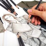 PANDAFLY Professional Charcoal Pencils Drawing Set - 8 Pieces Soft Medium and Hard Charcoal Pencils for Drawing, Sketching, Shading