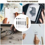 8pcs Sketch Drawing Tools, Double Headed Artist Blending Sponge Pen 3 Large Sketch Sponge Wiper & 3 Small Drawing Blending Stumps Beginner Supplies for School Students Gift