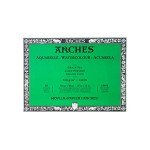 Arches Watercolor Block 10x14-inch Natural White 100% Cotton Paper - 20 Sheets of Arches Watercolor Paper 140 lb Cold Press - Arches Art Paper for Watercolor Gouache Ink Acrylic and More