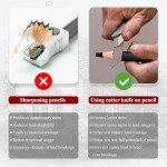 Charcoal Pencils for drawing, Set of 12, Charcoal Drawing Pencils (S-Soft, Soft, Medium, Hard), Art Supplies for Artist, Sketching, Shading