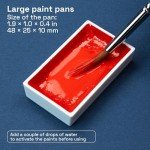 ARTISTRO Professional Watercolor Paint Set for Adults - 24 Pigment-Rich Colors, XL Pans, ASTM-I Lightfastness, High Tinting Strength Watercolor Set for Professionals made by professionals