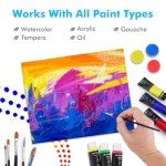 GOTIDEAL Canvas Boards for Painting, 8x10 inch Set of 24, Gesso Primed White Canvases for Painting - 100% Cotton Art Supplies Canvas for Acrylic Paint, Pouring, Oil Paint