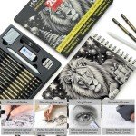 MARTCOLOR Drawing Sketching Pencil Set, 20 Pieces, Graphite Pencils (14B-4H), Charcoal Sticks, Stump, Eraser, Sharpeners, Ideal for Drawing Art, Sketching, Artist Pencils for Beginners & Pro Artists