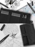 KEMYR Micro Fine liner Drawing Art Pens Calligraphy Pens: 22 Size Art supplies Waterproof Archival Black Ink Markers For Artists,Use for Professional Watercolor,Sketching,Anime,Manga,Zentangle