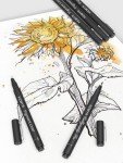KEMYR Micro Fine liner Drawing Art Pens Calligraphy Pens: 22 Size Art supplies Waterproof Archival Black Ink Markers For Artists,Use for Professional Watercolor,Sketching,Anime,Manga,Zentangle