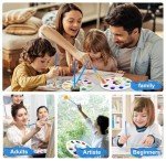 12pcs Plastic Art Palette Tray – Perfect for Adults & Kids Painting, DIY Crafts, Home Parties, Kindergarten Activities, and Classroom Use, White