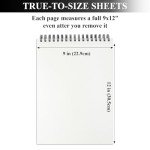 9" x 12" Sketch Book, Top Spiral Sketchbook, 100 Sheets Sketch Pad, (68 lb/100 GSM) Drawing Paper Pad, Drawing Notebook for Kids, Artist Sketchbook for Drawing, Illustration, Art Class Students.