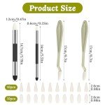 24pcs Artist Blending Stump and Sponge Pen, Double Headed Drawing Art Blender Pencil Sketch Scrapers Tools With Washable Rubbing Head for Lightening and Highlight