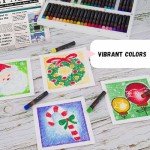 Oil Pastels for Kids - 48 Color Pastels for Kids - Perfect Classroom Art Supplies - Easy to Blend with Vibrant Colors