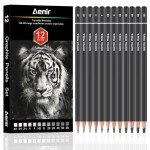 Sketching Pencils for Drawing, Set of 12 Drawing Pencils for Sketching Medium (6B - 4H), Artist Graphite Pencils for Drawing, Sketch Pencils for Artists for Sketching Supplies, Drawing Art Supplies.