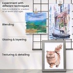 ARTEZA Gouache Paint, Set of 12 Earth Tones, 0.4 fl oz (12 mL) Tubes, Opaque Paint Set for Canvas and Paper